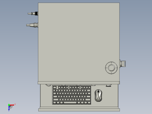 美伊德600x600x1600PC柜俯视缩略图