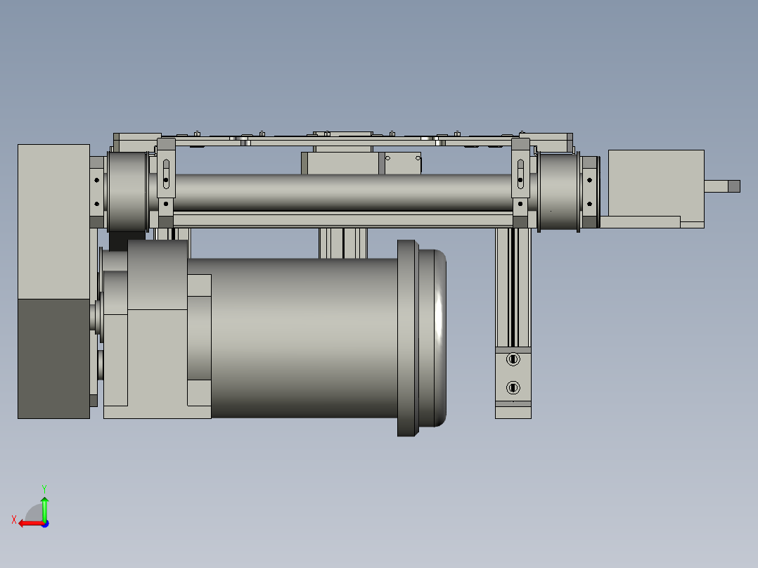 路由器驱动电路测试设备生产线设计WIFI测试-皮带流水线装配体-V1后视图