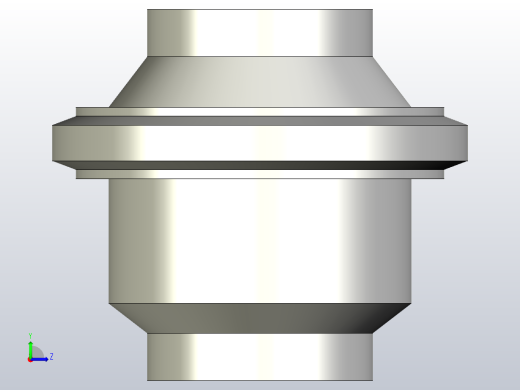Φ76焊接止回阀（上海远安）左视缩略图