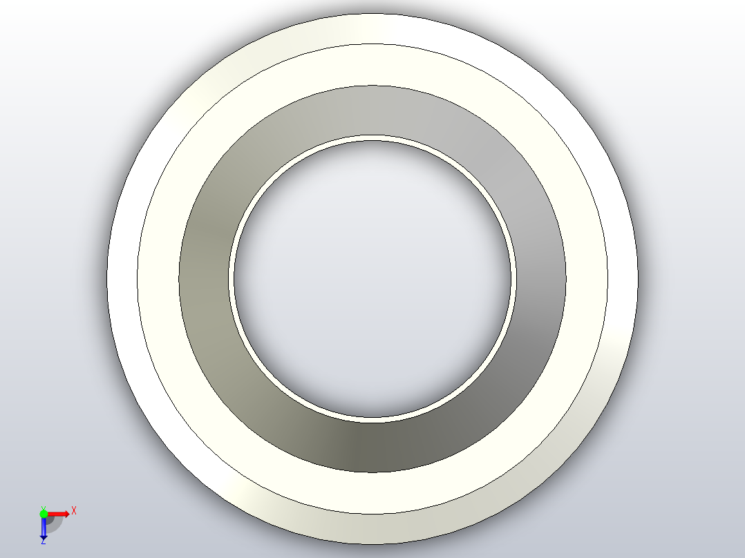 Φ76焊接止回阀（上海远安）俯视图