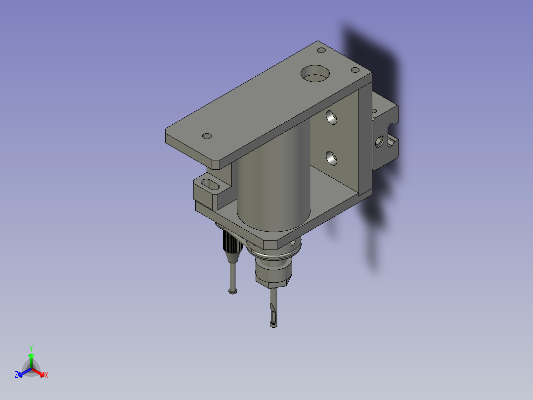打磨钻孔电机主视图
