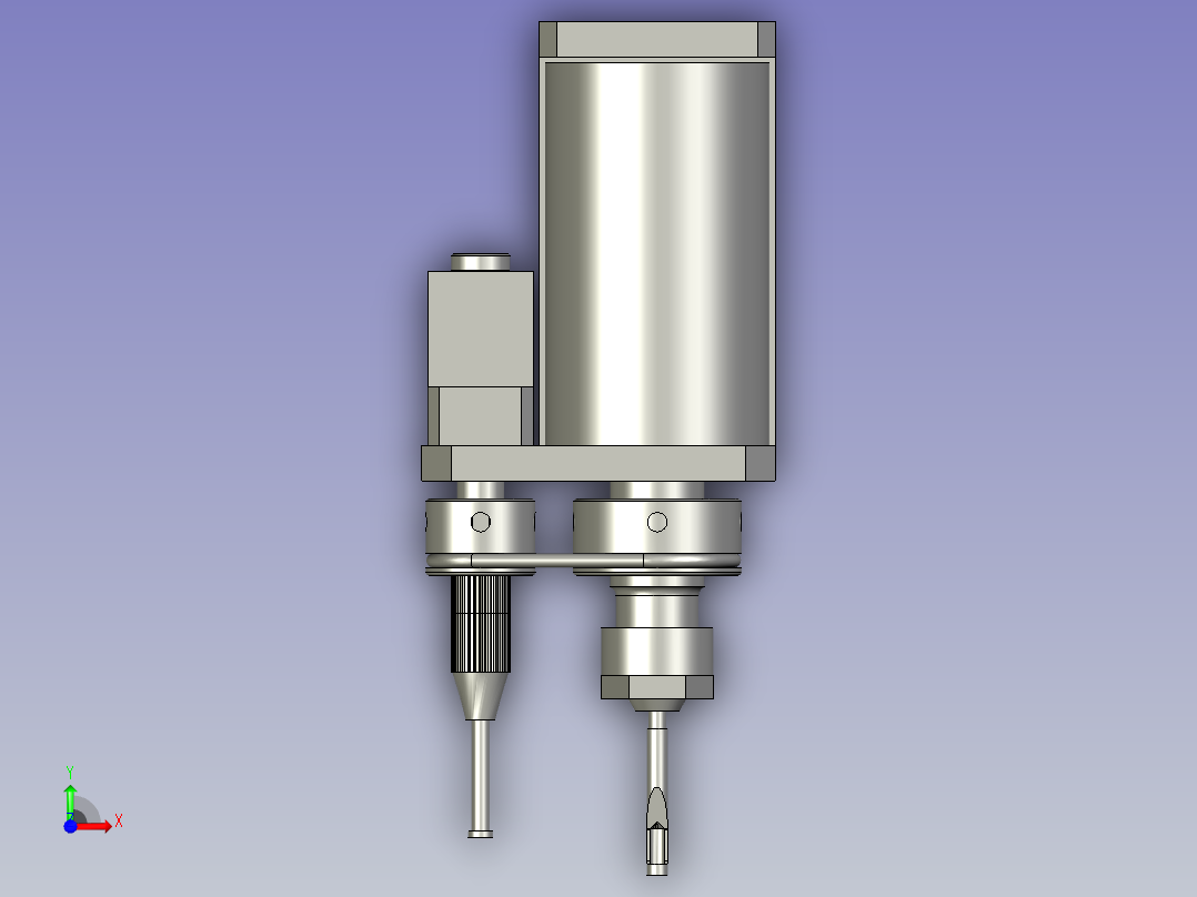 打磨钻孔电机前视图