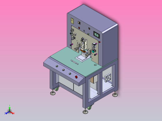 ACF热压贴附机总装3D图纸