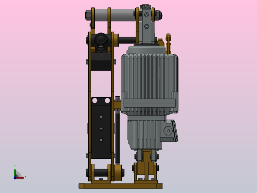 YP32系列电力液压盘式制动器YP32-3000-630×30-ⅡB-CL.RL.WL.HL前视缩略图