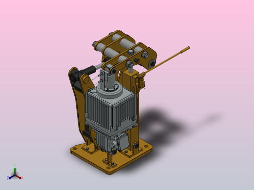 YP32系列电力液压盘式制动器YP32-3000-630×30-ⅡB-CL.RL.WL.HL正等轴测缩略图