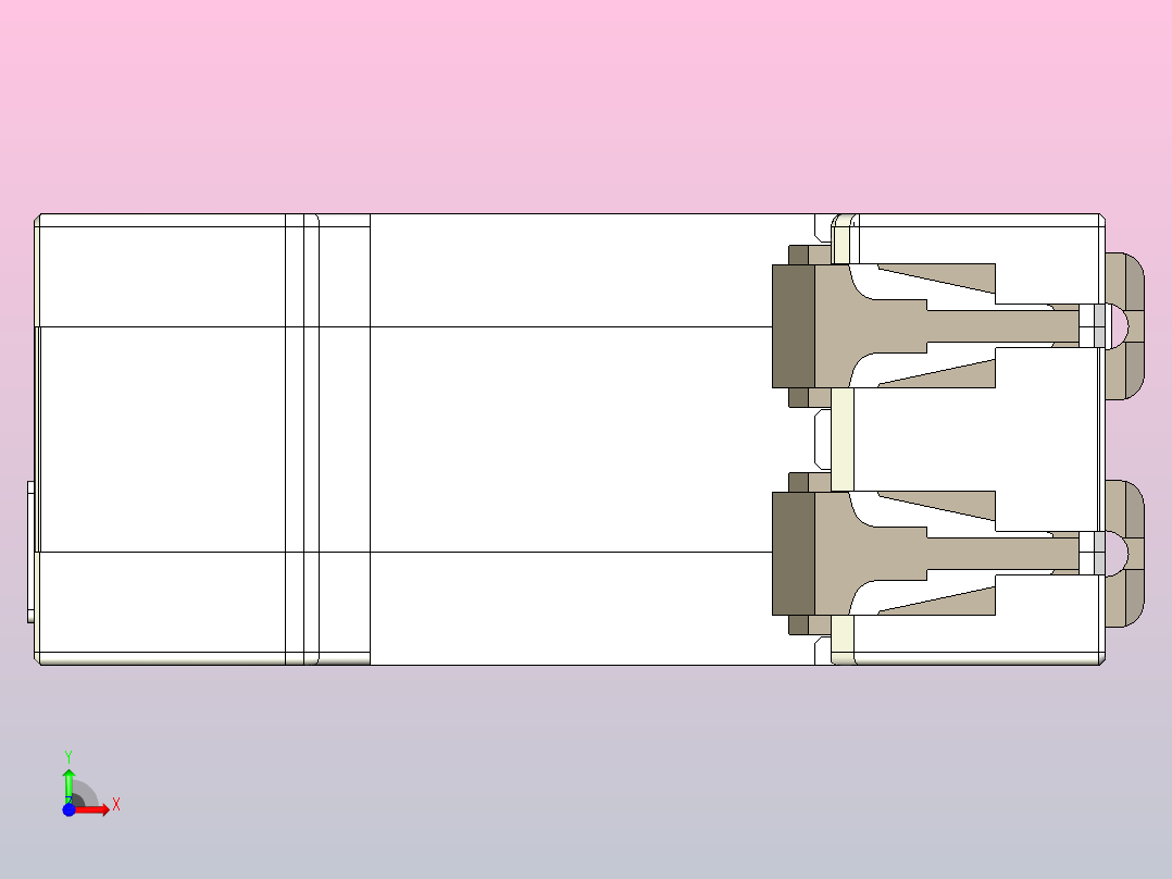 NU5-II 80-100 1P电涌保护器三维模型202405前视图