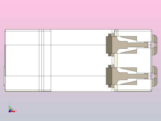 NU5-II 80-100 1P电涌保护器三维模型202405前视缩略图