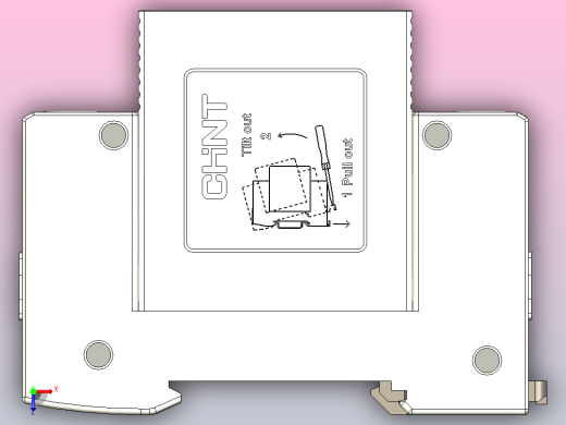 NU5-II 80-100 1P电涌保护器三维模型202405俯视缩略图