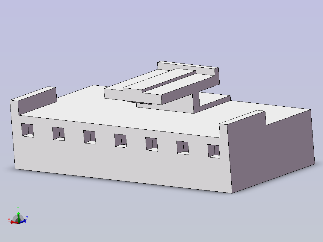 7P-3.96母端子主视图