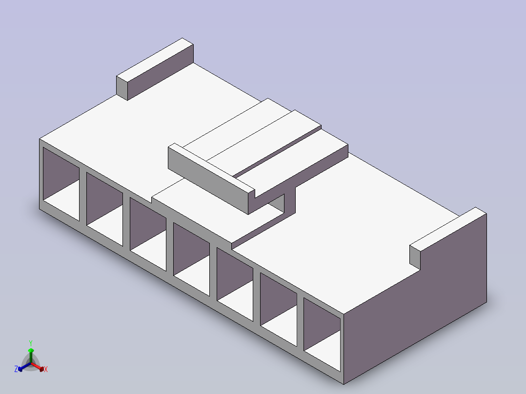 7P-3.96母端子正等轴测图
