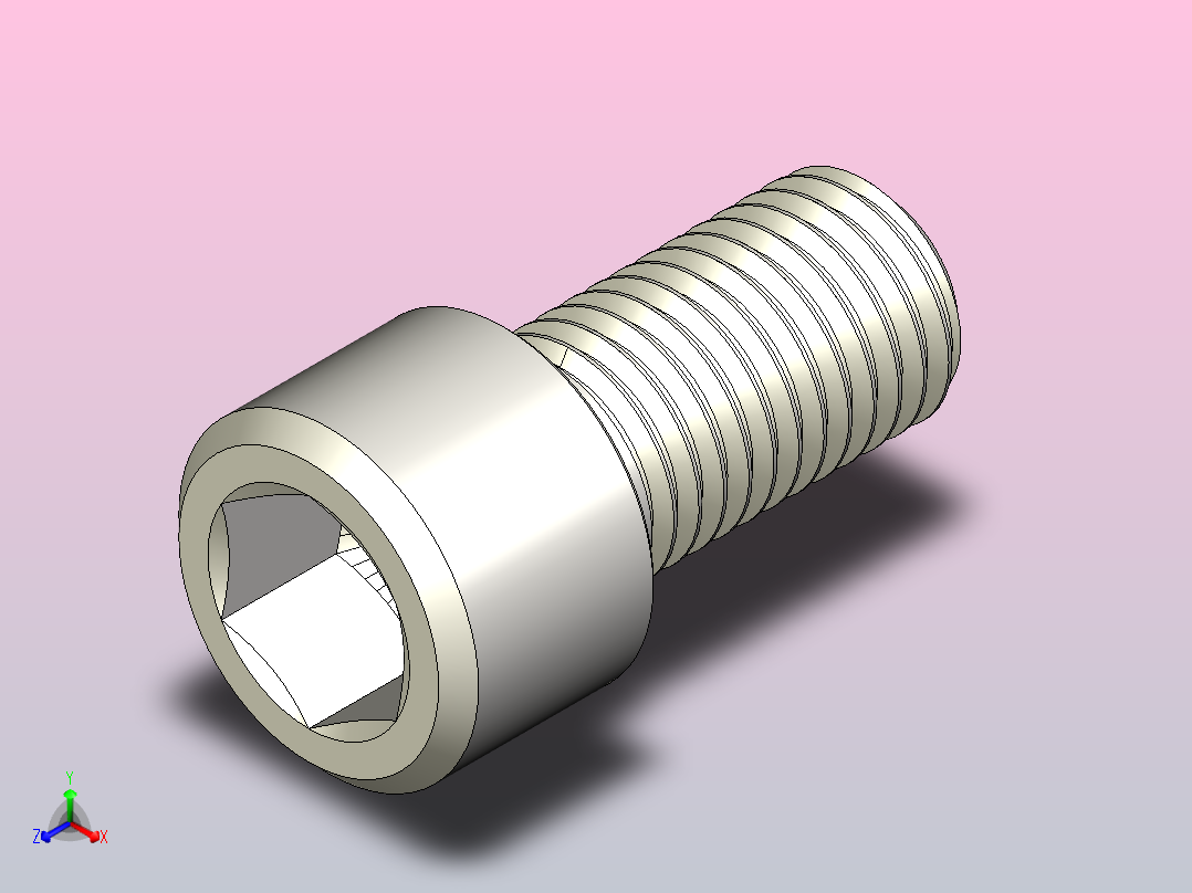 DIN_EN_ISO_4762_M16x30.ipt内六角螺钉主视图