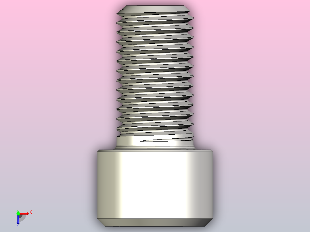 DIN_EN_ISO_4762_M16x30.ipt内六角螺钉俯视图