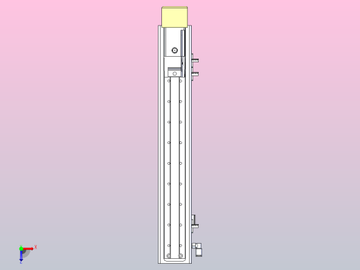ACH6-BM-300-100W伺服电机 ACH6 螺杆驱动 直线滑台模组俯视缩略图