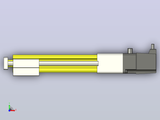 MTC16-100-P#-D-P050W-RMTC16电动缸 电机直连 本体宽35mm 最大负荷8KG 最大行程300mm 带导杆前视缩略图