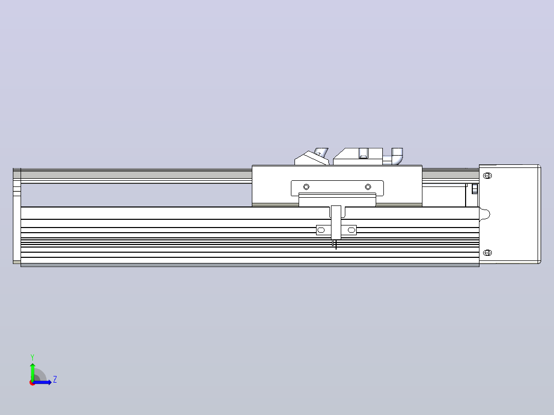 日规模组半封闭丝杆TPA-HNR-105D-1610C-L100-MR-C-P40-N3左视图