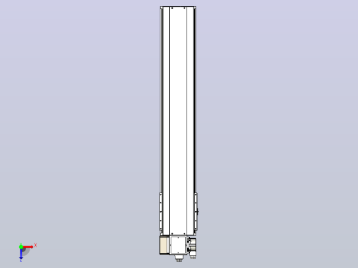 皮带直线轴半封闭可选导轨TPA-HNB-220D-176-L1000-LP-C-P1K-N3俯视缩略图