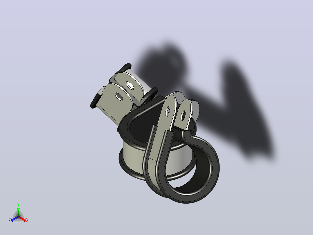 带垫圈的夹具12...18-209 GOST 17679-80 (DIN 3016).zip.zip主视图