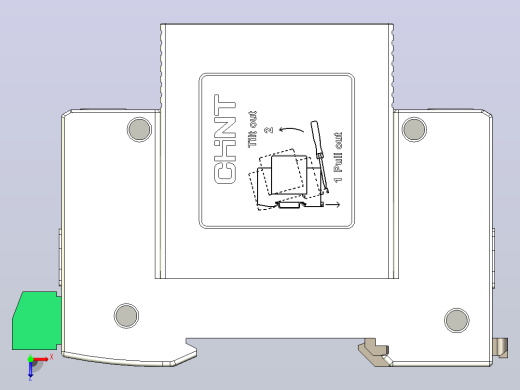 NU5-II-F 80-100 3P&amp;N电涌保护器三维模型202405俯视缩略图