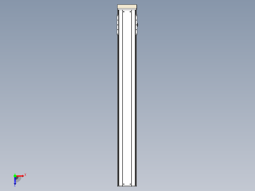 日规模组半封闭丝杆TPA-HNR-220D-3210C-L1650-MP-C-P1K-N3俯视图