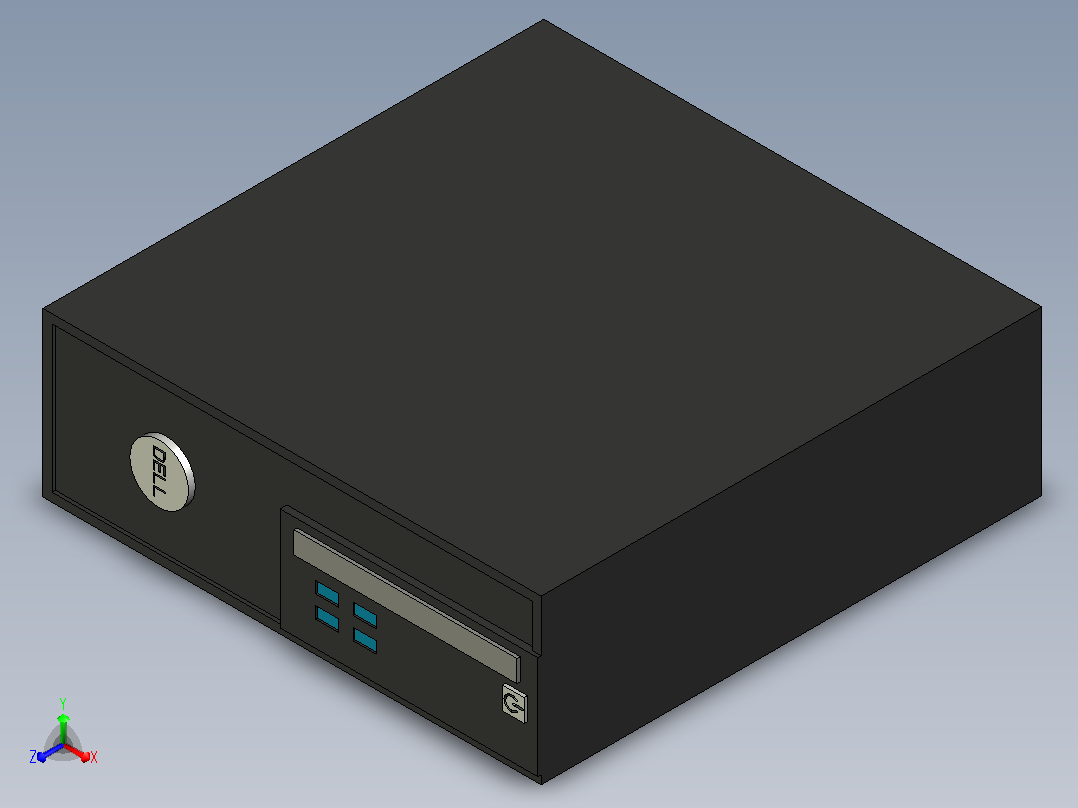 Dell Precision 3420小型工作站正等轴测图