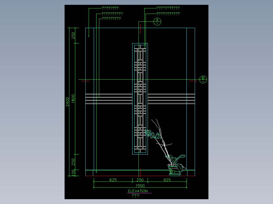家装类CAD图块(三)-FH01003A