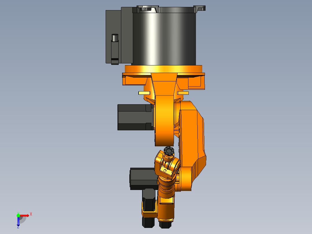 kuka 库卡 kr6机器人外壳模型3D图纸3D模型俯视图