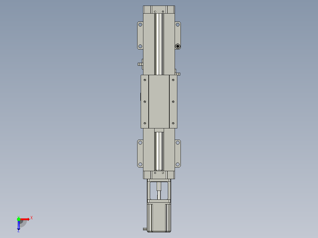 JD80G-B 滚珠丝杠封闭式俯视图