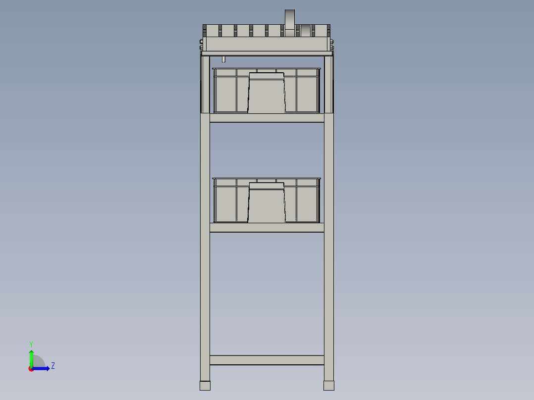 探伤室工作台左视图