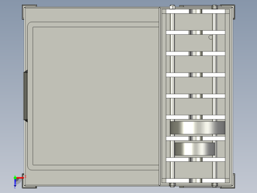 探伤室工作台俯视缩略图