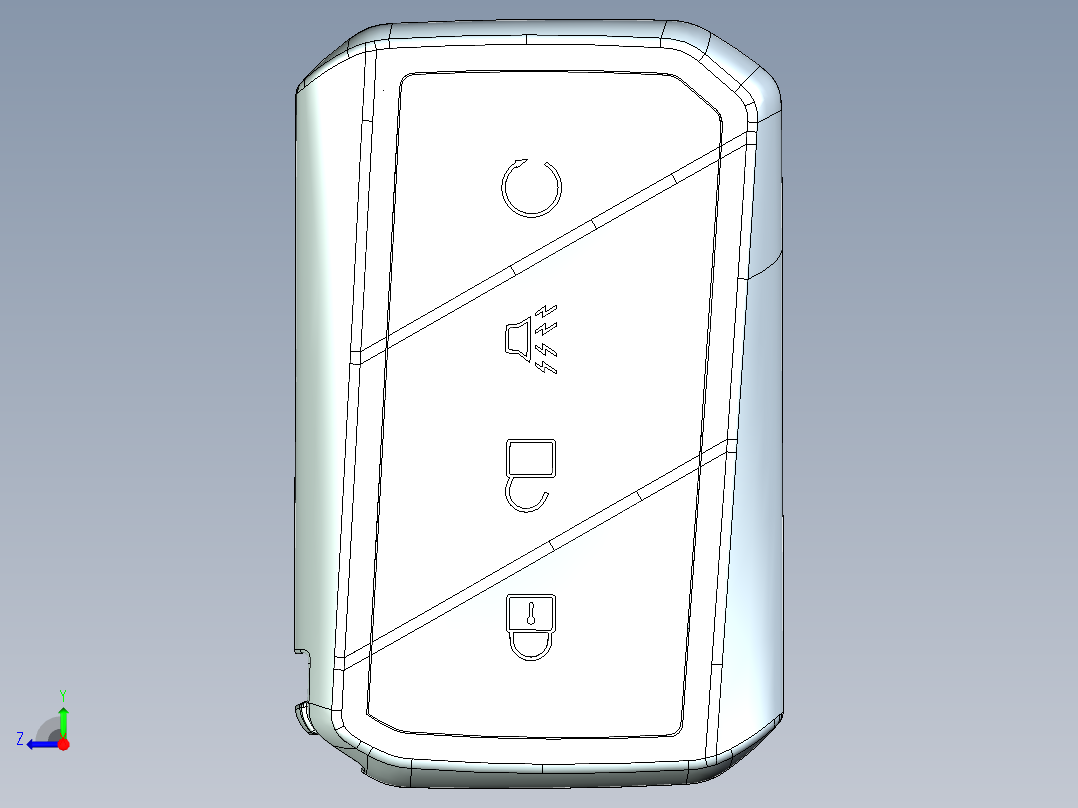 大众车钥匙右视图