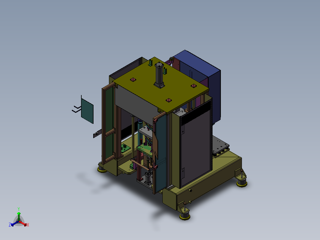 大型定子组装机(STEP)正等轴测图