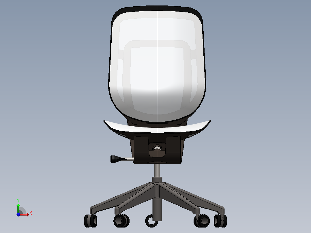 卡门办公椅前视图