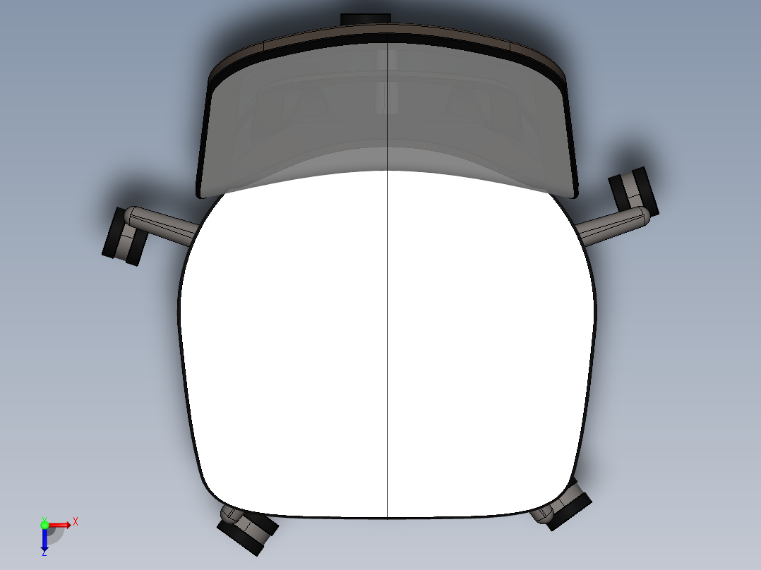卡门办公椅俯视图