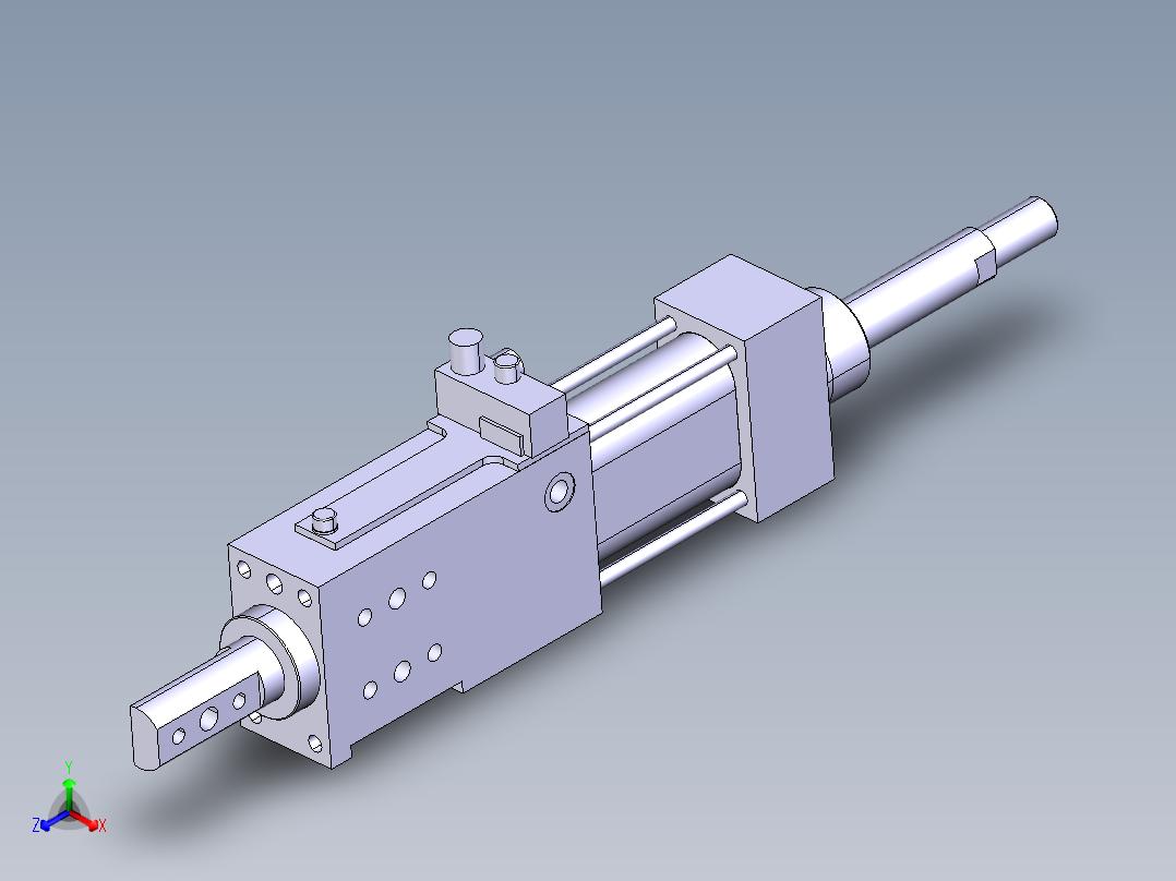 德克斯TUNKERS气缸数模SZK_40_1_A22_Z_TUENKERS主视图