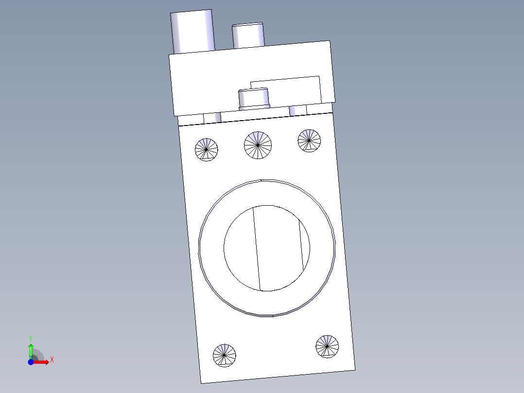 德克斯TUNKERS气缸数模SZK_40_1_A22_Z_TUENKERS前视图