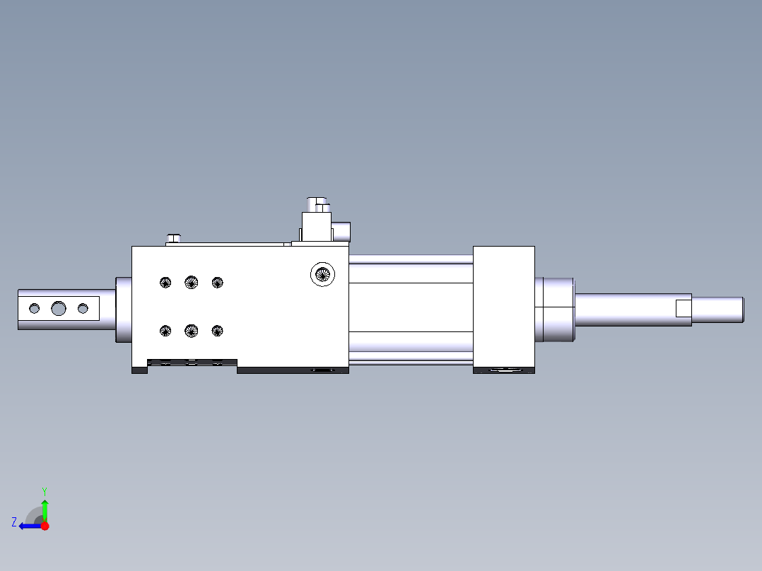 德克斯TUNKERS气缸数模SZK_40_1_A22_Z_TUENKERS右视图