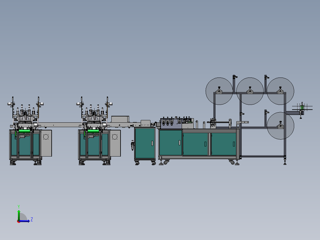 KSD（科圣达）一次性平面口罩左视图