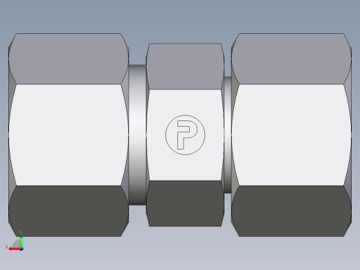 卡套式工业通用硬管接头EO_Distance_piece_adapter_DA16ZSCF后视缩略图