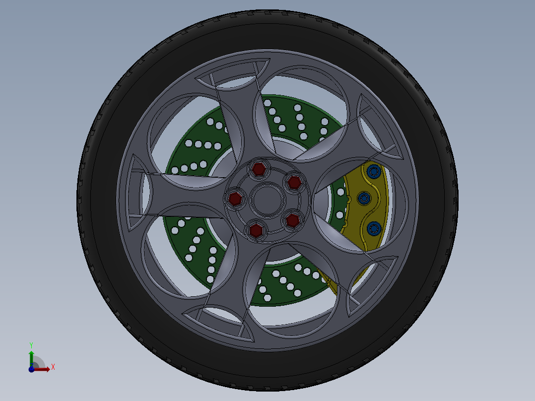 制动器 (37)前视图