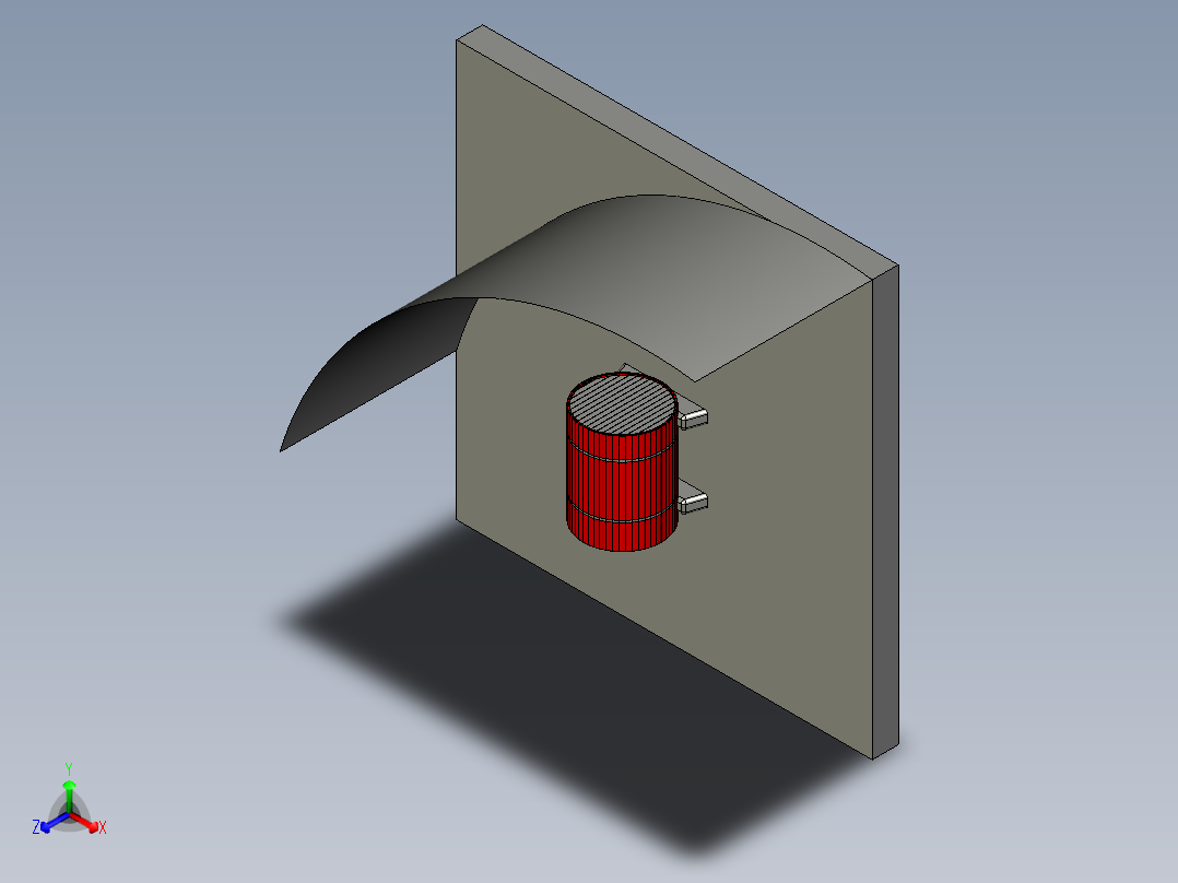 木制户外桑拿房正等轴测图