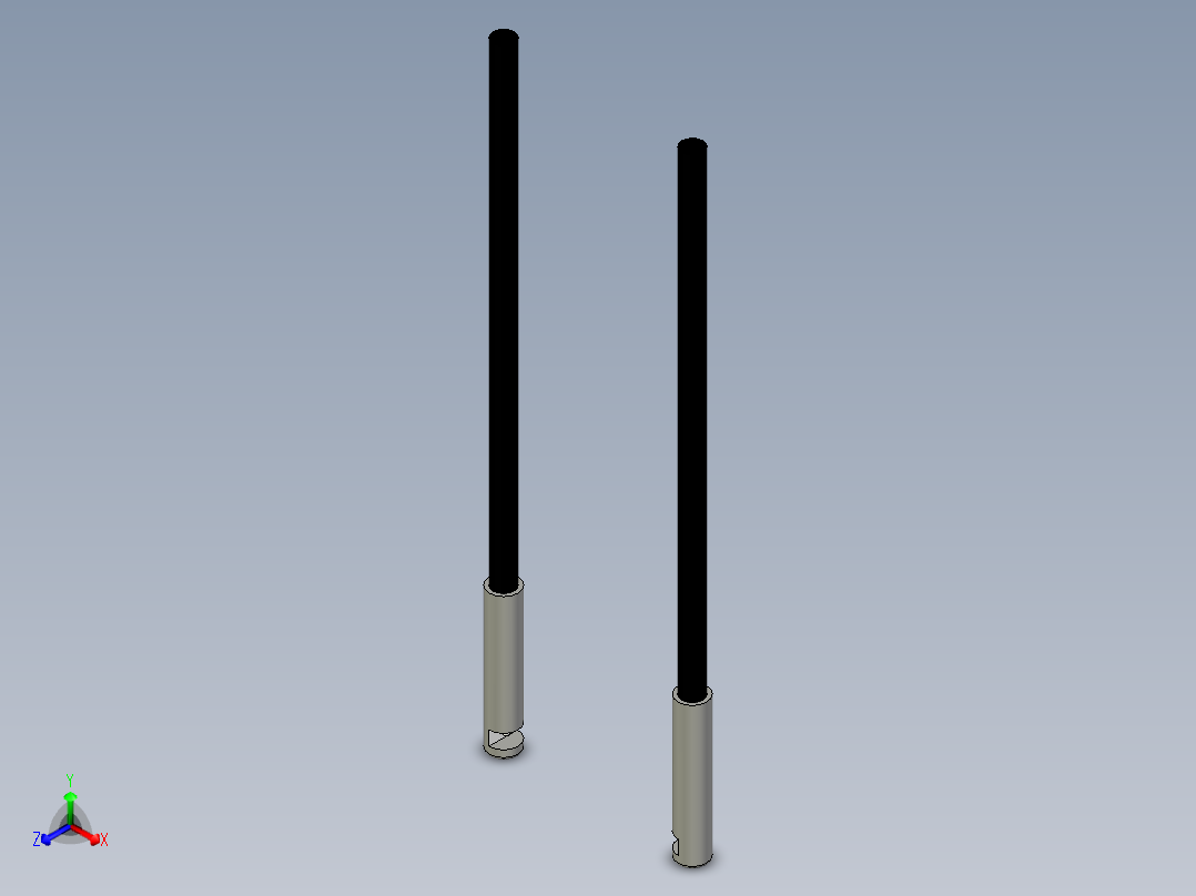 侧视光纤_对射型FT-F315正等轴测图