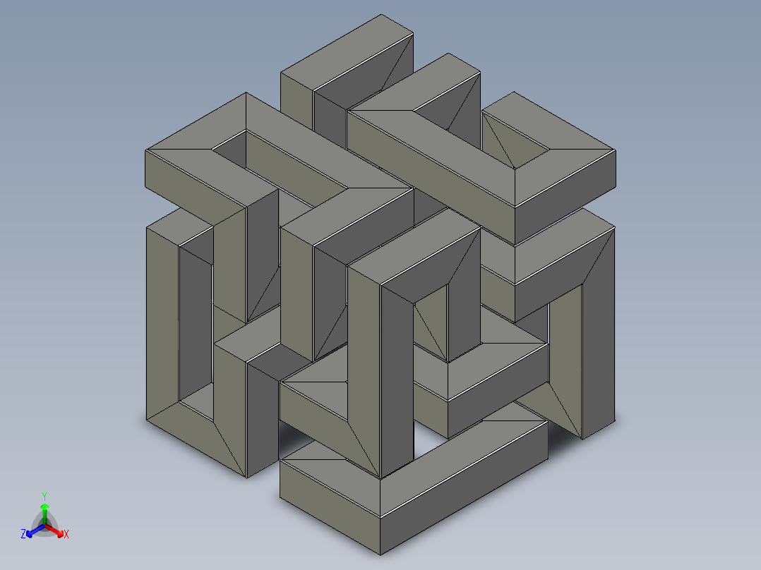 建筑正等轴测图
