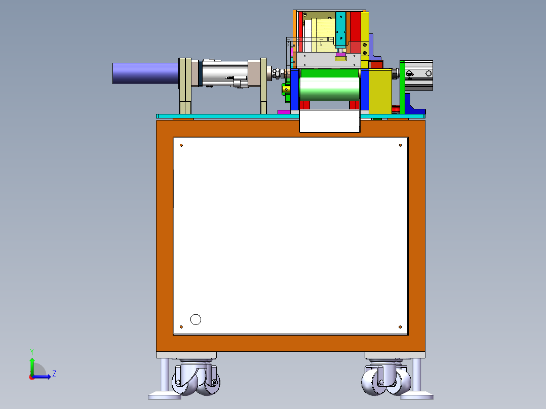 手柄自动压合机左视图