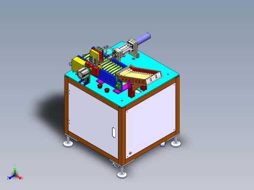 手柄自动压合机正等轴测缩略图