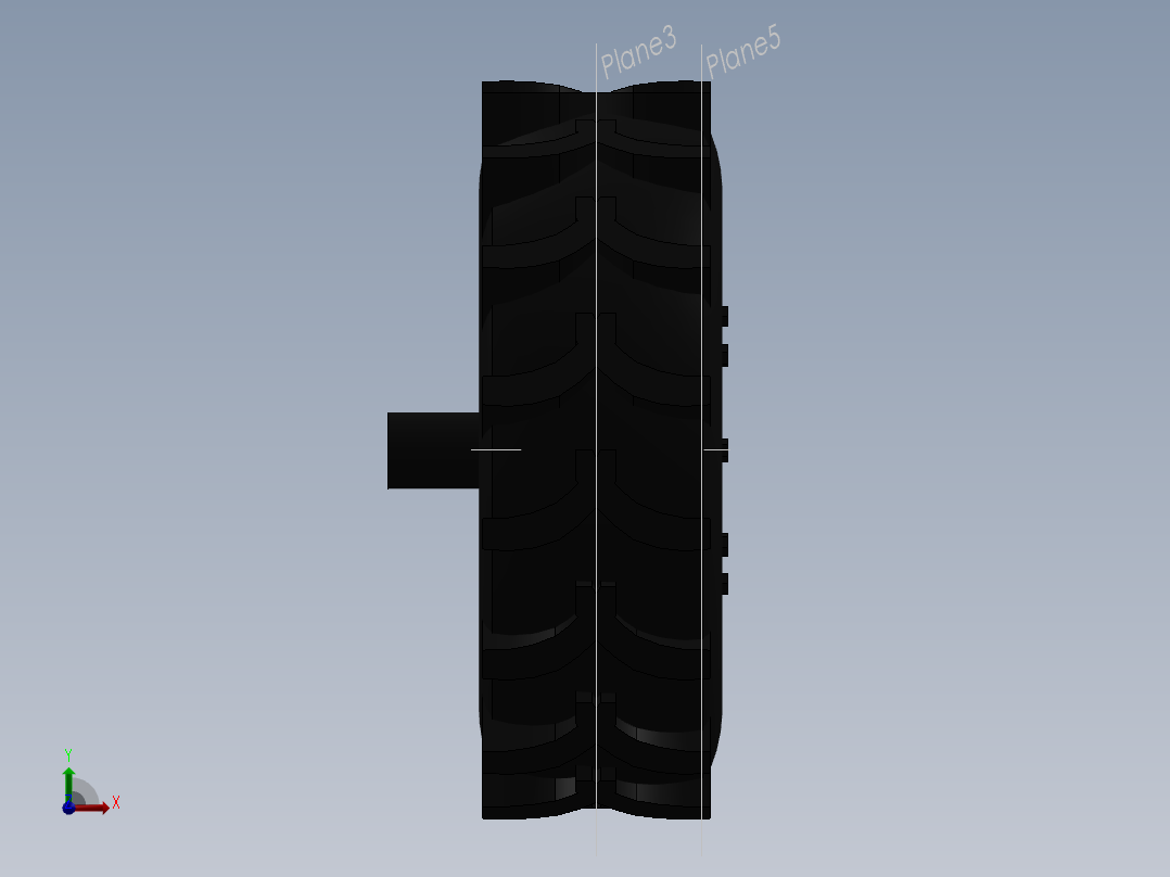 轮式卡车前视图