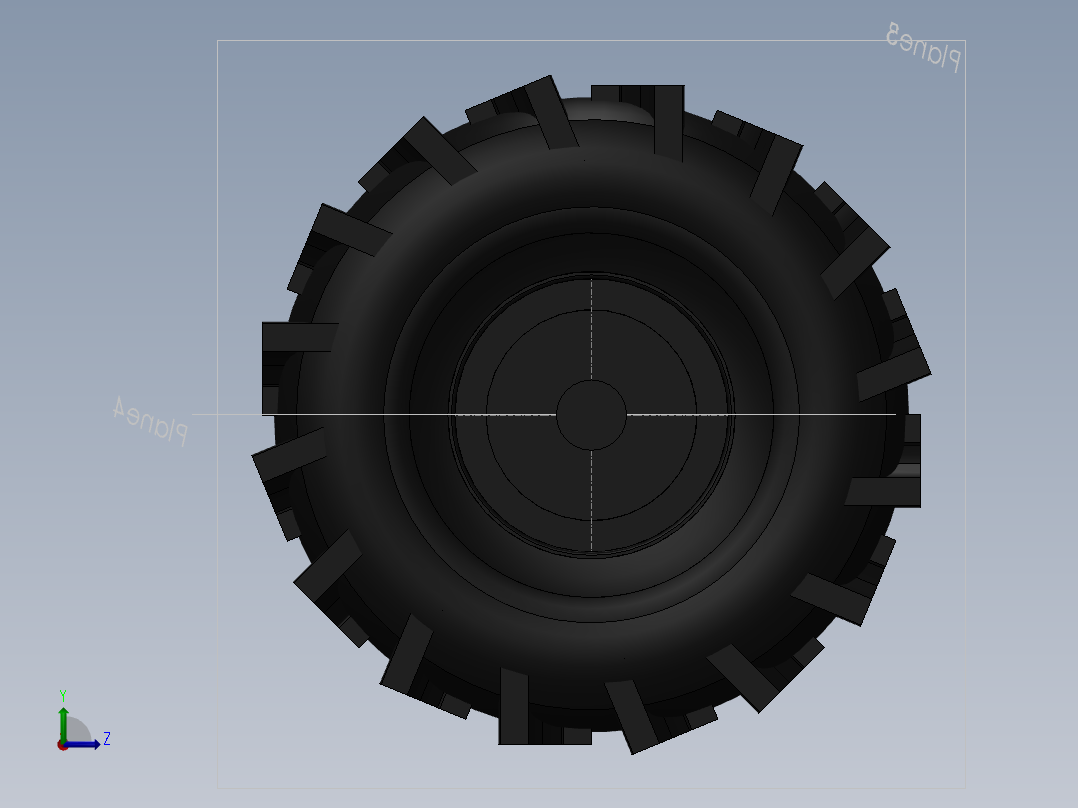 轮式卡车左视图