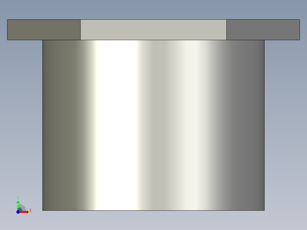 船舶管路系统SeaCor_ReducerBushing_SxSPIG_37J137130_1in x 0.5in前视图