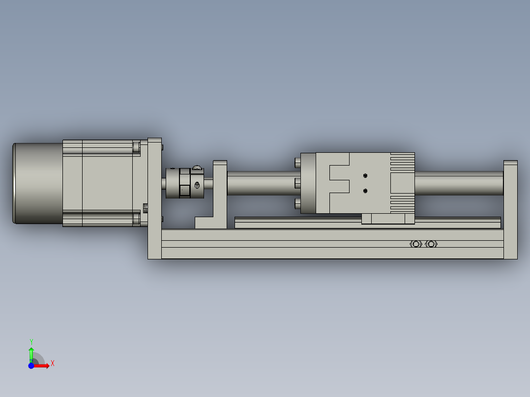 模组FSK40-L10C7-BC-B57-100行程（B57刹车电机）前视图