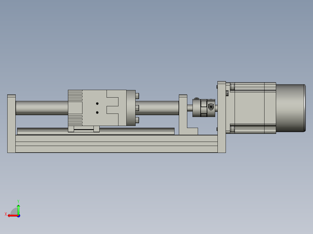 模组FSK40-L10C7-BC-B57-100行程（B57刹车电机）后视图