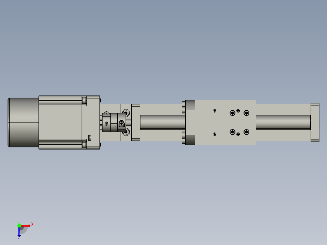 模组FSK40-L10C7-BC-B57-100行程（B57刹车电机）俯视图